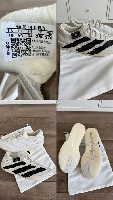 Adidas Y-3 Yohji Yamamoto Adizero Adios 9 JR6653