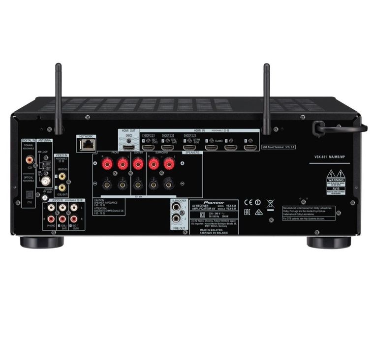 Zestaw Pioneer VSX-831B, Taga Harmony TAV-606 v.3 (orzech)