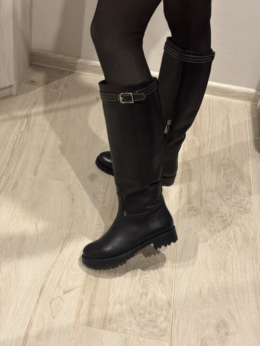 Чоботи жіночі демісезоні з натуральної шкіри Estro