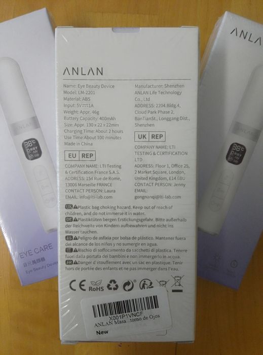 Массажер для  лица с фотонной терапией ANLAN EMS