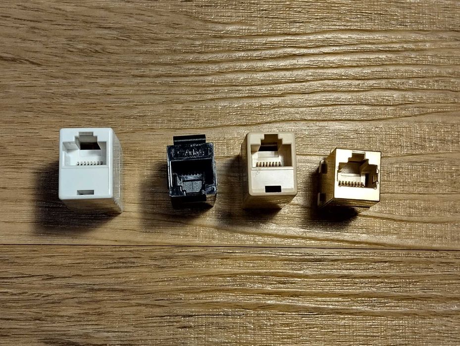 LAN mix, przelotki RJ45, wtyki
