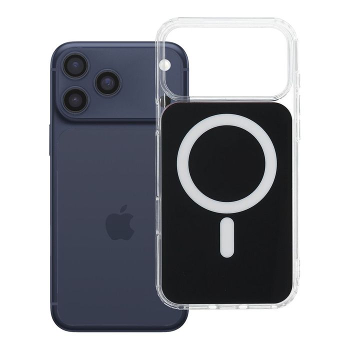 Etui na iPhone 17 Pro Max / 18 Pro Max (low camera edge) Clear Fusion Mag Cover zgodne z MagSafe czarne