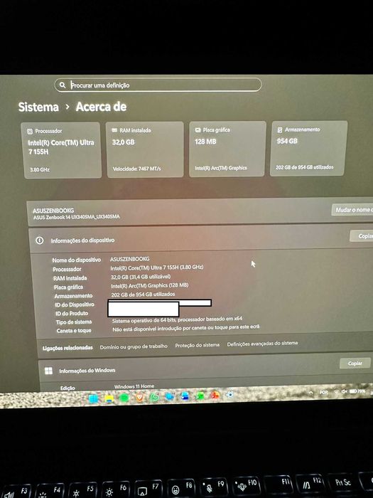 ZenBook 14” OLED i7 155H