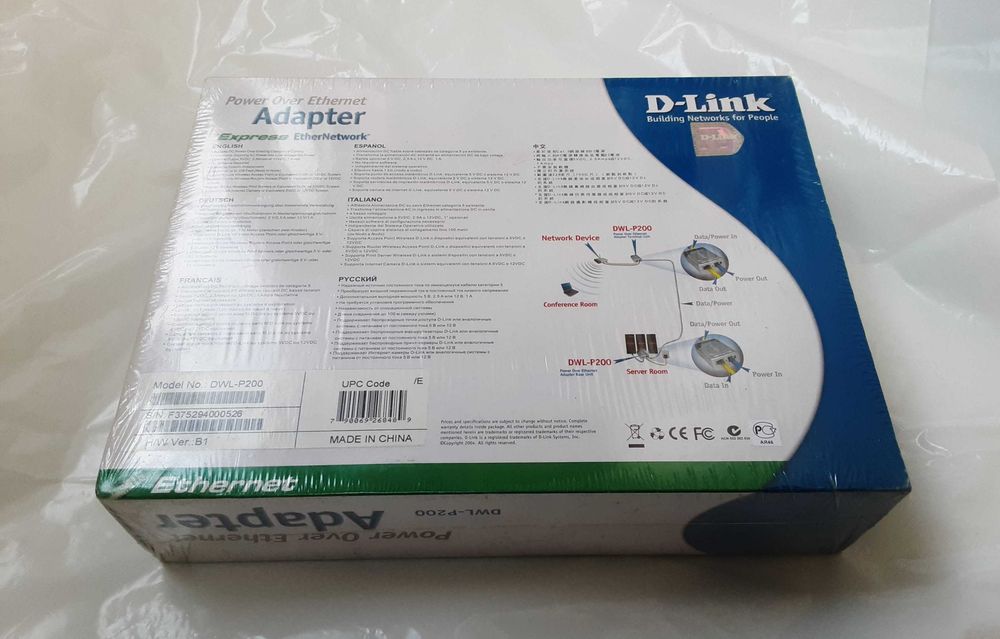 DWL-P200 Адаптер живлення через Ethernet