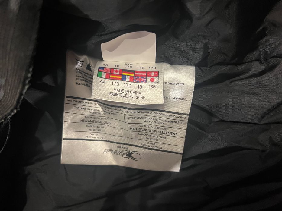 Лижний комплект Spyder: куртка + штани (Kids 170/164), червоний/чорний