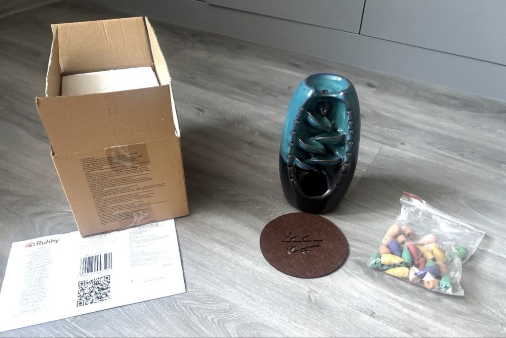 Kominek zapachowy – kadzidło Acus Ceramiczny wodospad + knoty