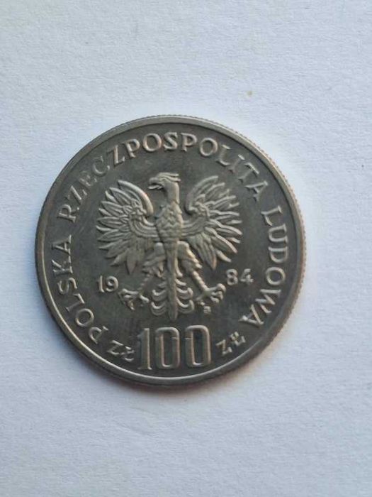 Moneta 100 zł 1984 - 40 lat PRL
