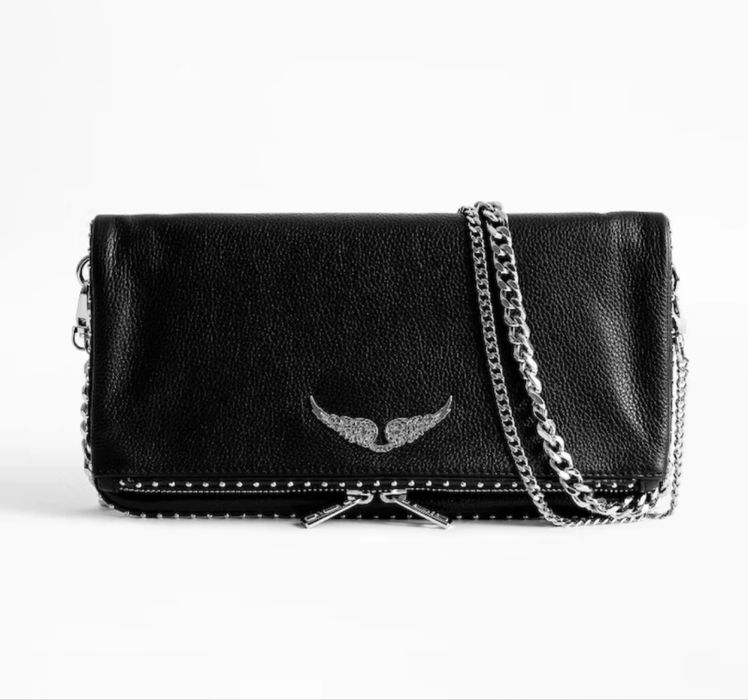 Клатч сумка zadig&voltaire rock чорна