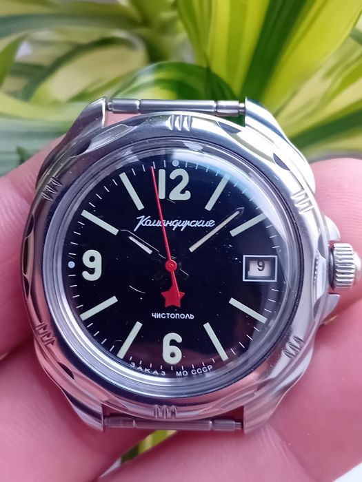 Часы Командирские заказ МО СССР в хромированном корпусе