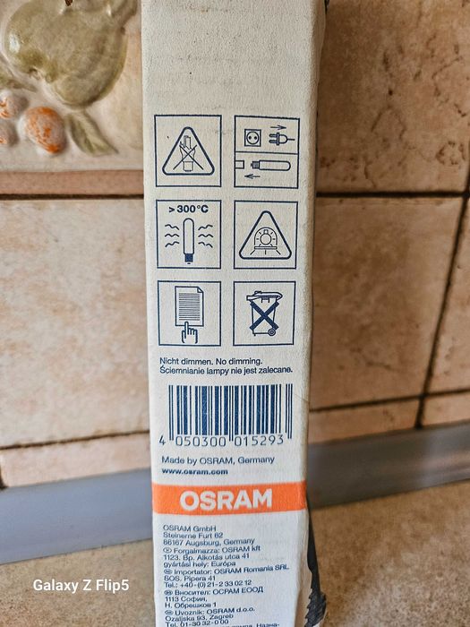 Żarówka 500 W  110V  Tungsraphot  nowa