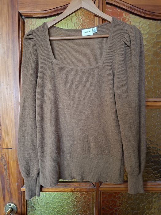 Sweter Brązowy Vila