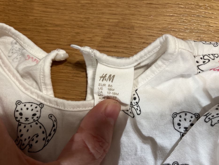 GAP i H&M Ubranka dla dziewczynki: body, spodenki z falbaną bluzka