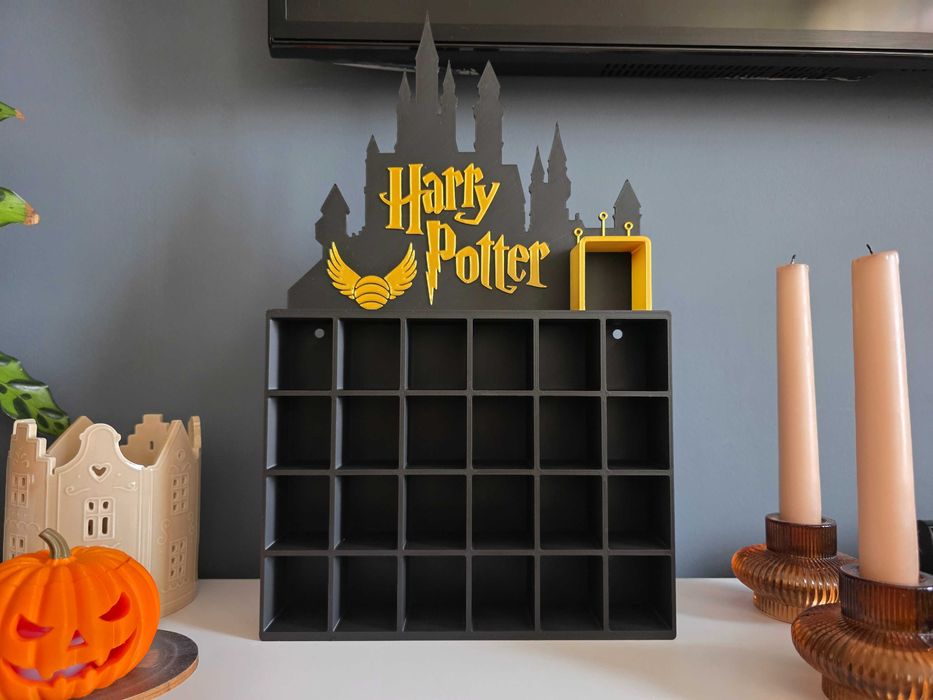 Półka Harry Potter kinder joy mini funko pop ze ścianką