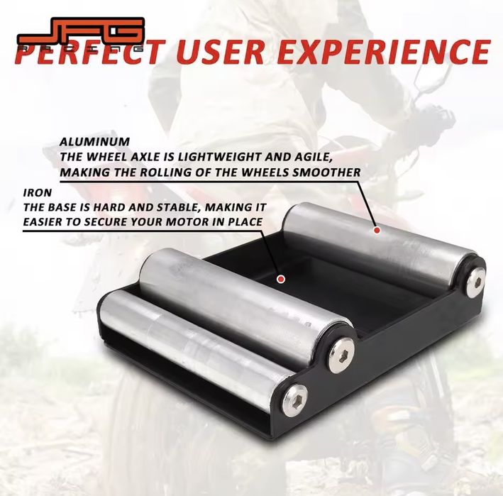 Suporte de rolos para limpeza motas