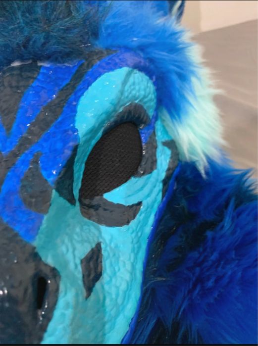 furry fursuit dino mask dino opis