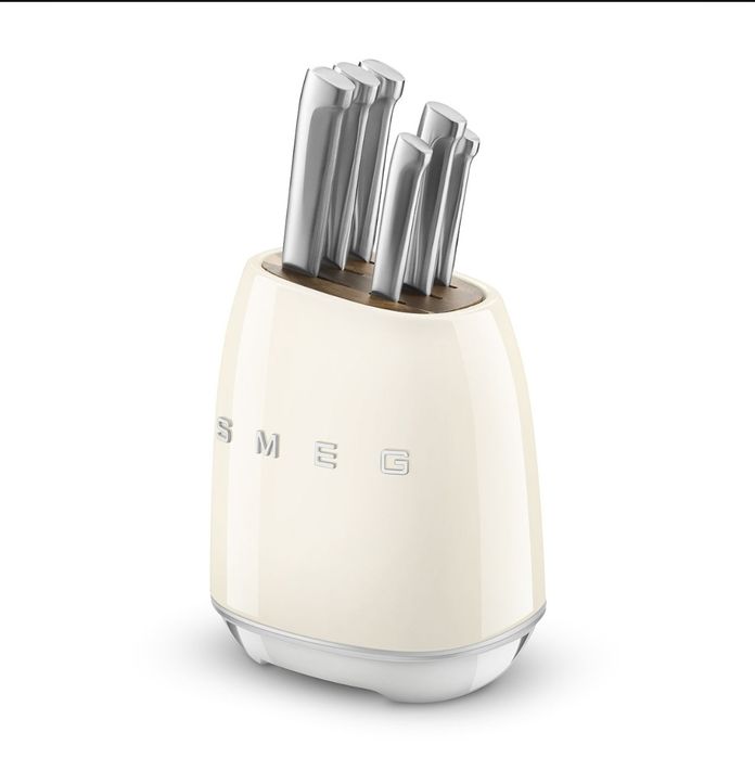 PROMOCJA!!! Zestaw noży noże kuchenne SMEG zestaw 6+1 NOWE