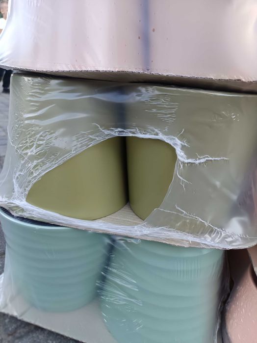Pakiet doniczek ceramicznych donice ogrodowe mix kolor