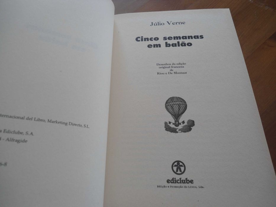 Cinco semanas em balão de Júlio Verne
