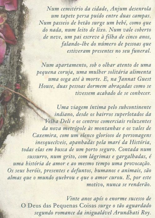 Livro O Ministério da Felicidade Suprema de Arundhati Roy [Portes Inc]
