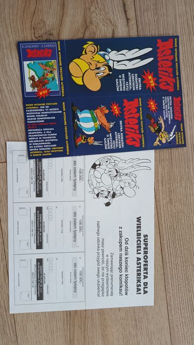 2/2 Naklejka z komiksu Asterix i Obelix 1 wydanie - galera obelixa