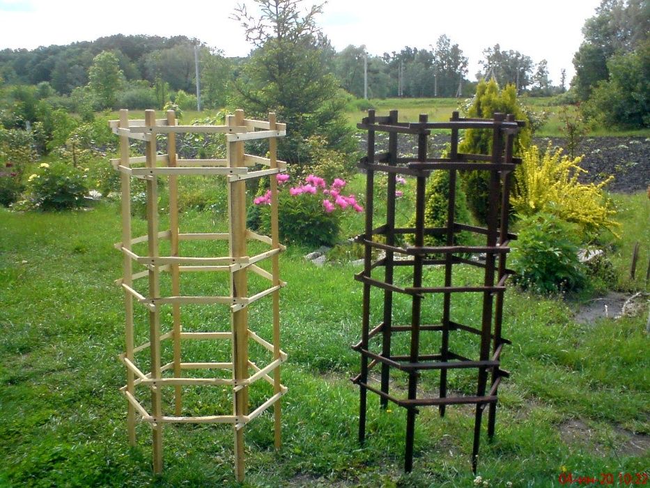 опора, подпорка для растений, клематиса