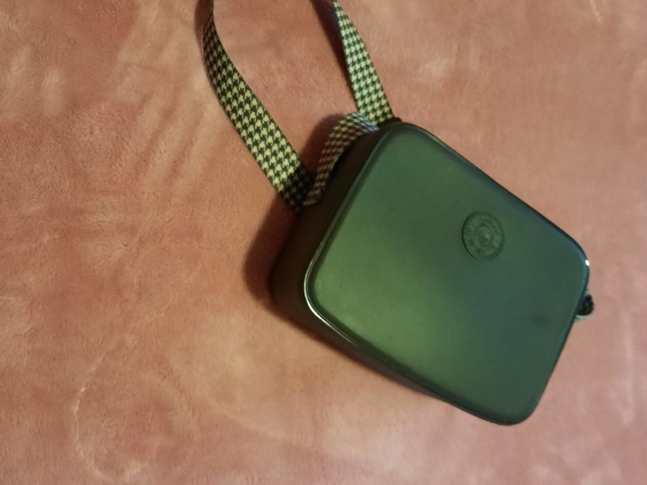 Bolsa borracha/ alça tecido xadrez NOVO PREÇO