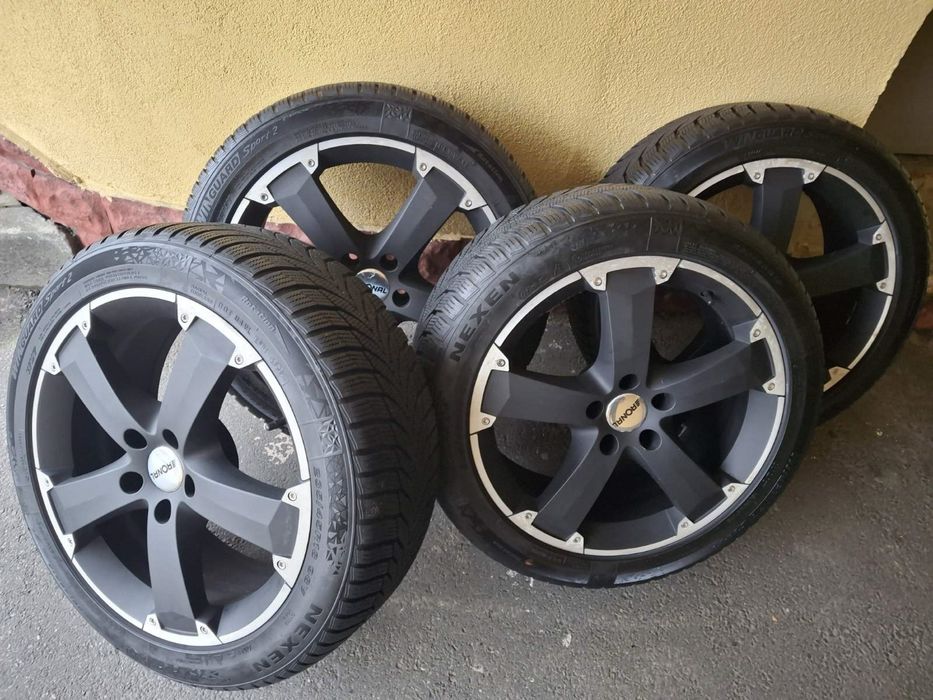 Диски Audi VW RONAL R18 5x112 з зимовими шинами Nexen