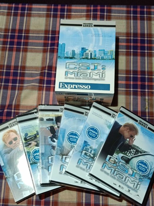 Coleccoes DVD CSI Miami e CSI Las Vegas - primeira serie - Novos selados