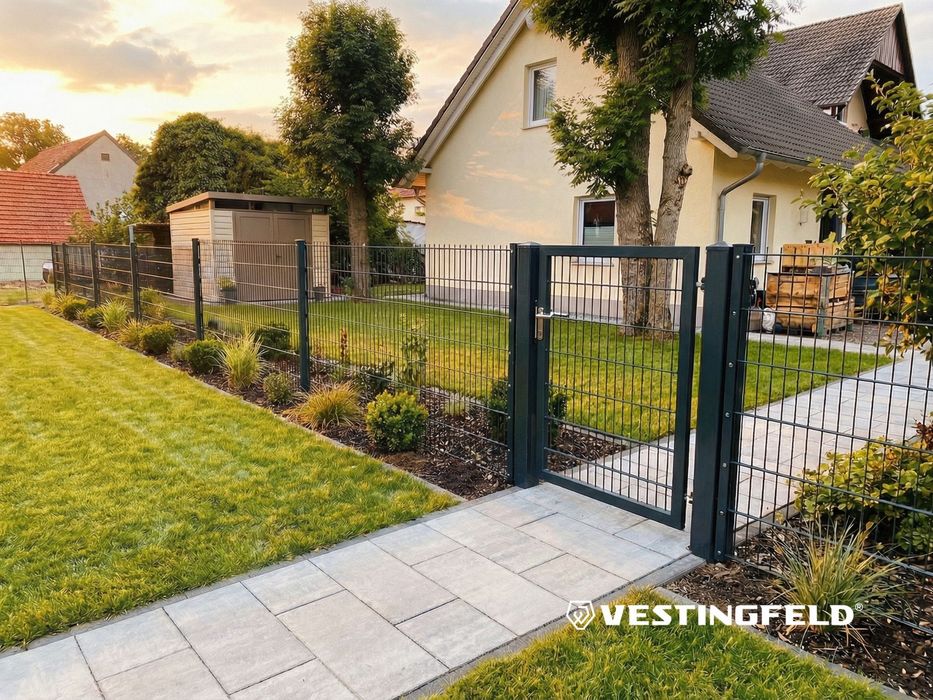 Panel ogrodzeniowy 2D mata 163 cm RAL6005 zielony ocynk drut 6/5/6