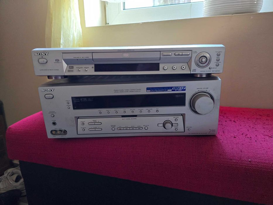 Sprzedam Kino domowe SONY, odtwarzacz DVD i wzmacniacz, sprawny.