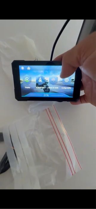 Carplay mota com sensores pressso pneus