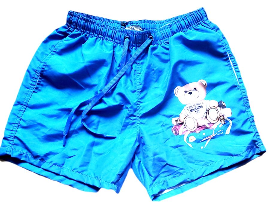Spodenki Szorty Kąpielowe Plażowe Moschino niebieskie