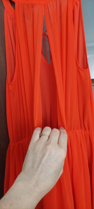 Czerwona suknia h&m M-L