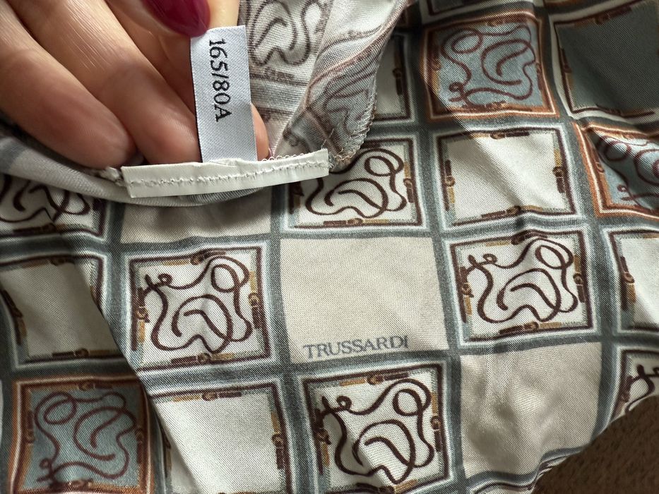 Sukienka Trussardi wiskoza jedwab