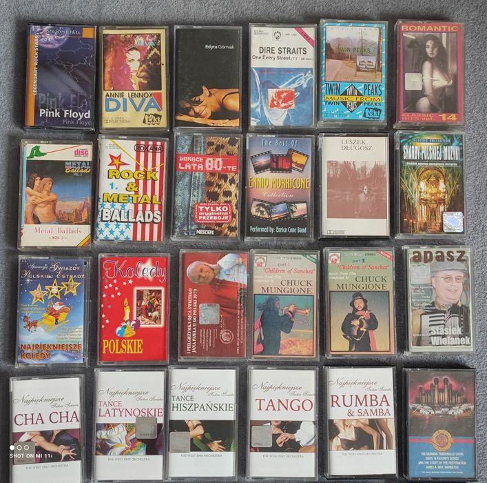 Kaseta kasety zestaw mix różne 40szt.