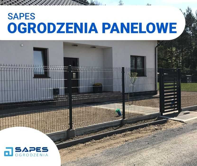 Ogrodzenie panelowe, panel ogrodzeniowy 3d ocynk ogniowy fi5