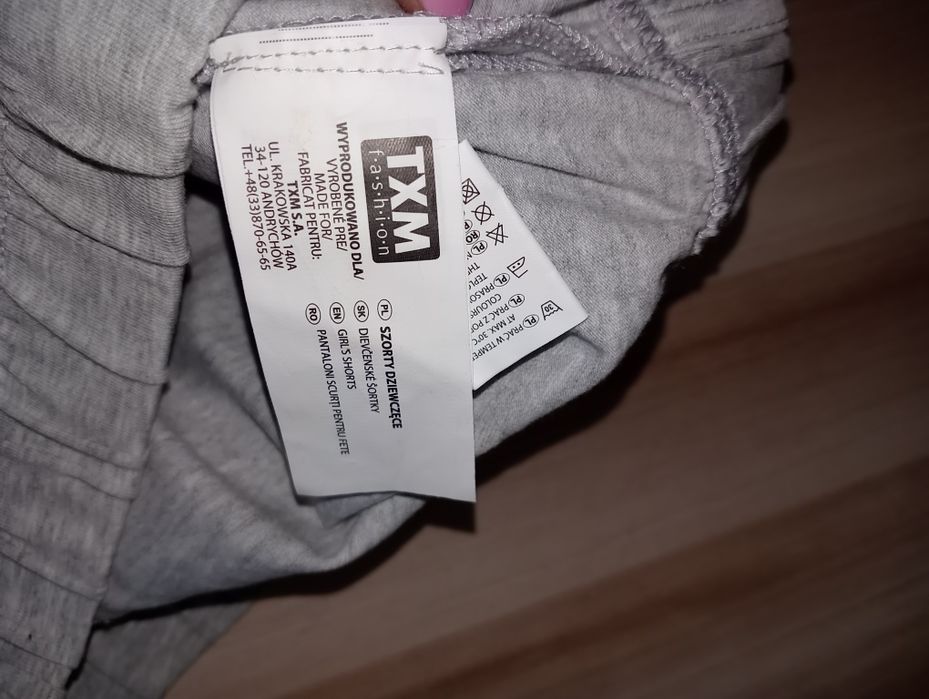 Szare spodenki TXM