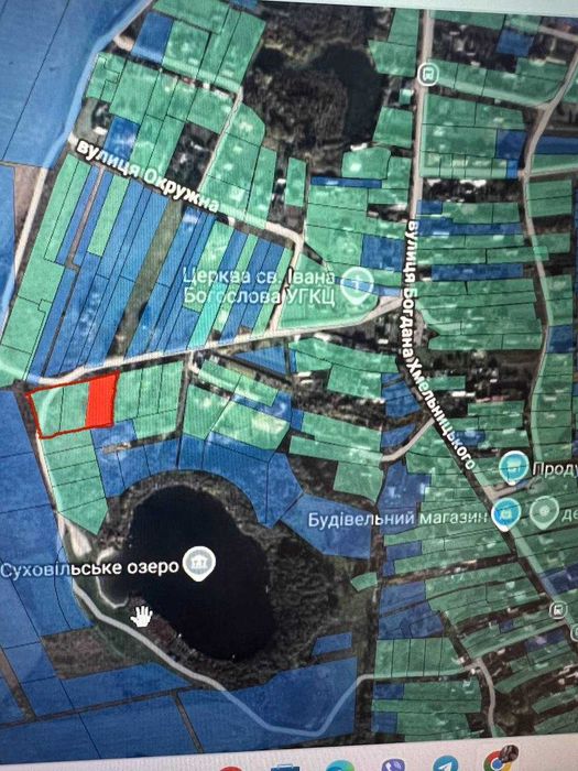 Продаж зем. ділянки під забуд. 8км від Львова с.Суховоля поруч озеро