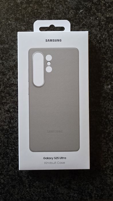 Vendo capas cinzentas de pele originais S25 Ultra