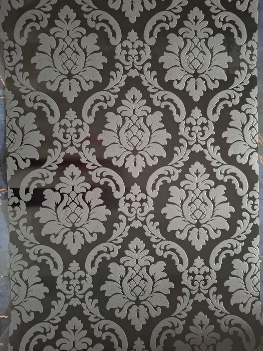 Rolka tapety arabeska czarny