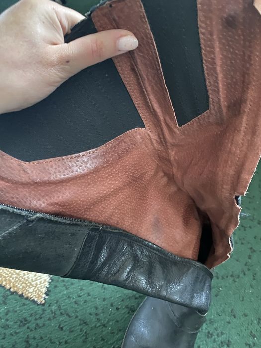 Сапоги шкіра осінь весна, міцні, в гарному стані