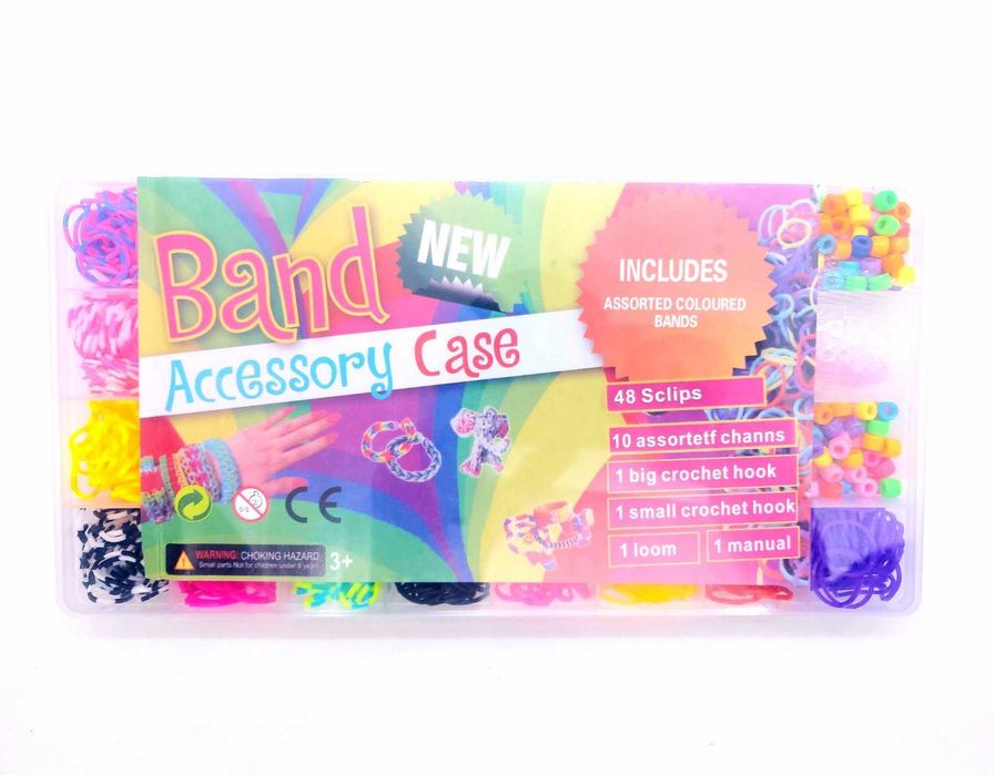 Набір гумок для плетіння браслетів Fashion loom bands з аксессуарами