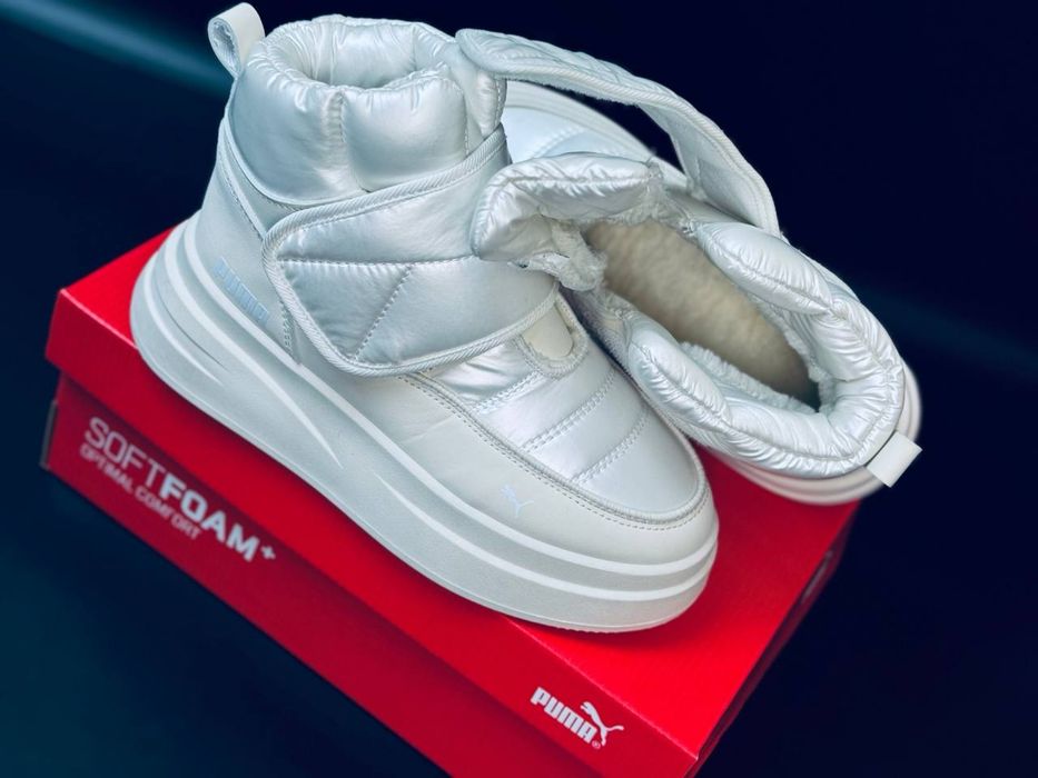 Дутики для холодной зимы не скользят дутиши пума сноубутсы puma