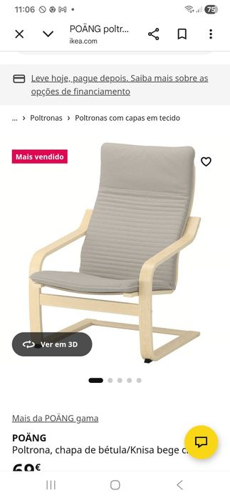 Poltrona  Ikea bege
