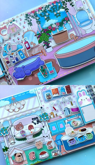 Весна в тока бока 2 гра на липучках ліпучках альбом книжка бокс аватар