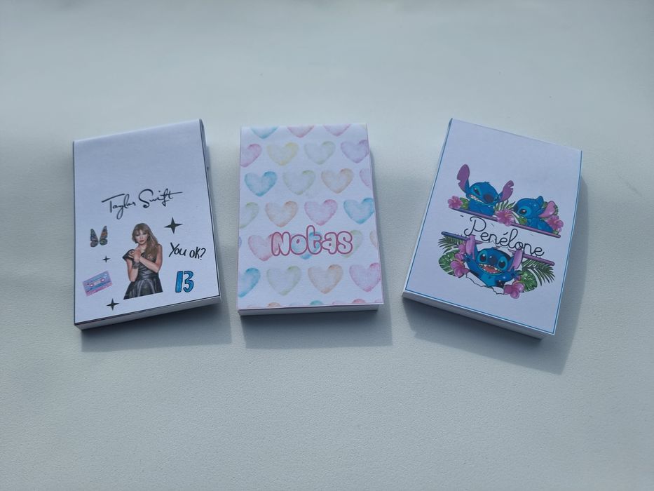 Blocos de notas Taylor Swift / Stitch/ notas