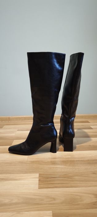 Skórzane kozaki Reserved 40(26 cm).