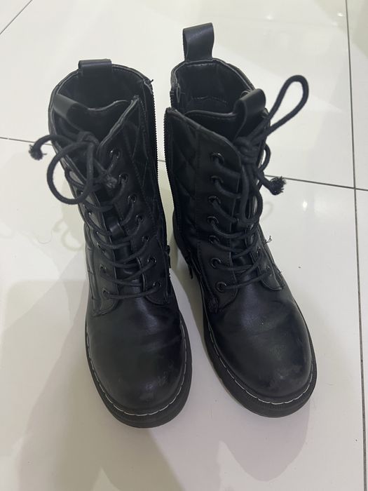 Buty zimowe dziewczece czarne 33