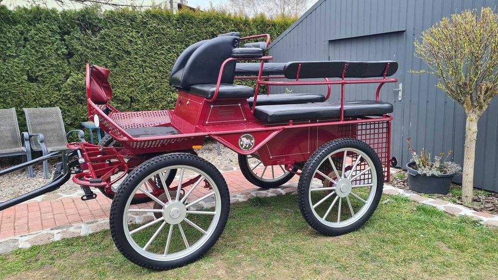 Bryczka konna Wagonetka Powóz Singiel - Para