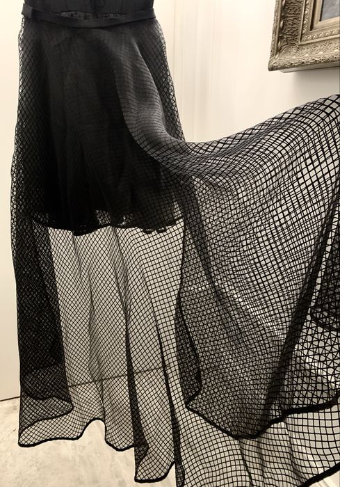 SIMPLE sukienka Z TRENEM karnawalowa na wesele rozm 36 - jak NOWA